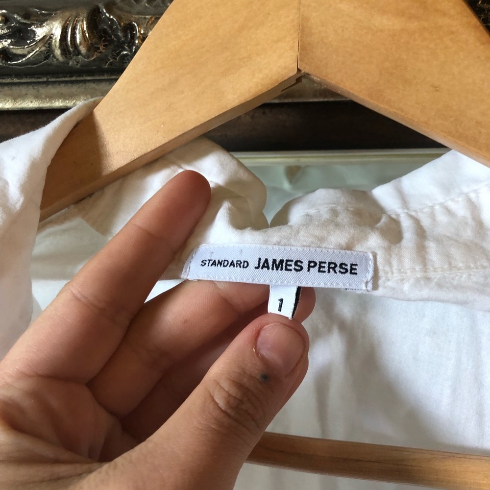 ✨JAMES PERSE ‘sheer slub’ button up shirt✨